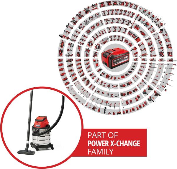 Einhell Akku-Nass-Trockensauger TC-VC 18/20 Li S-Solo 2347130